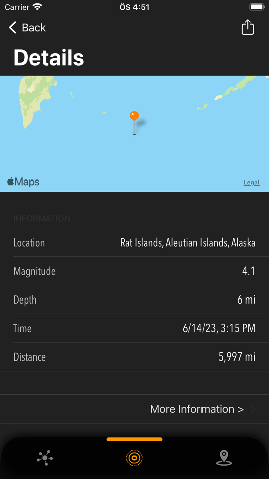 #6. DataX Earthquake (iOS) 由: tamer bayramogullari