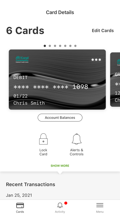 Coral CardGuard Screenshot