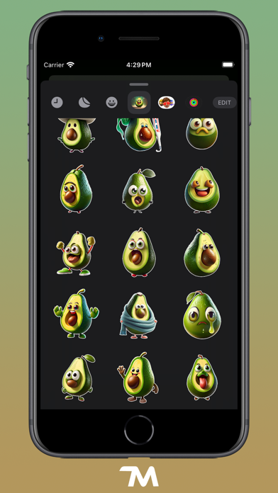 Screenshot #3 pour Avocado Adventures Stickers