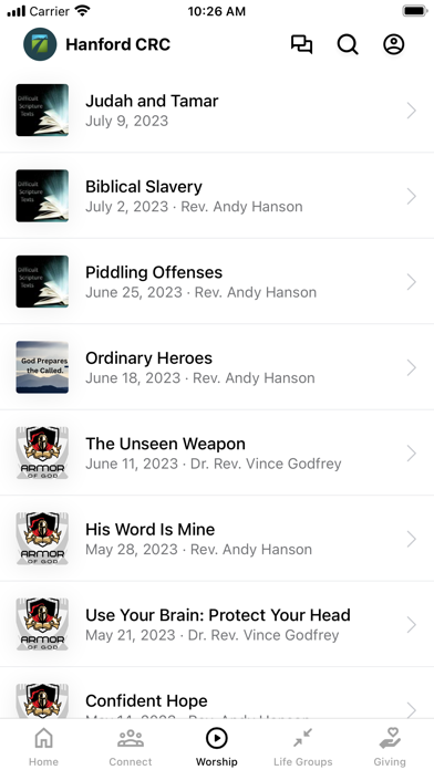 First Christian Church Hanford Screenshot