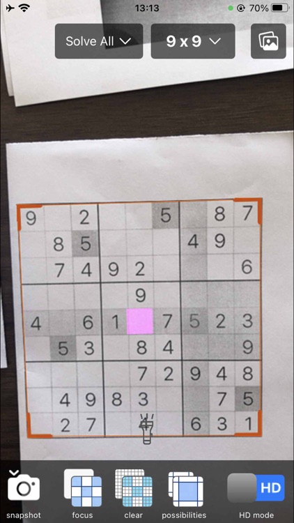 Sudoku Solver Realtime Camera screenshot-4