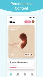 pregnancy + | tracker app iphone screenshot 1