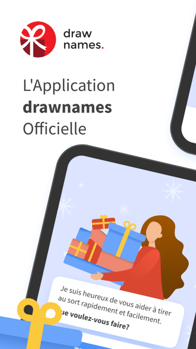 Screenshot #1 pour drawnames | L'app Secret Santa