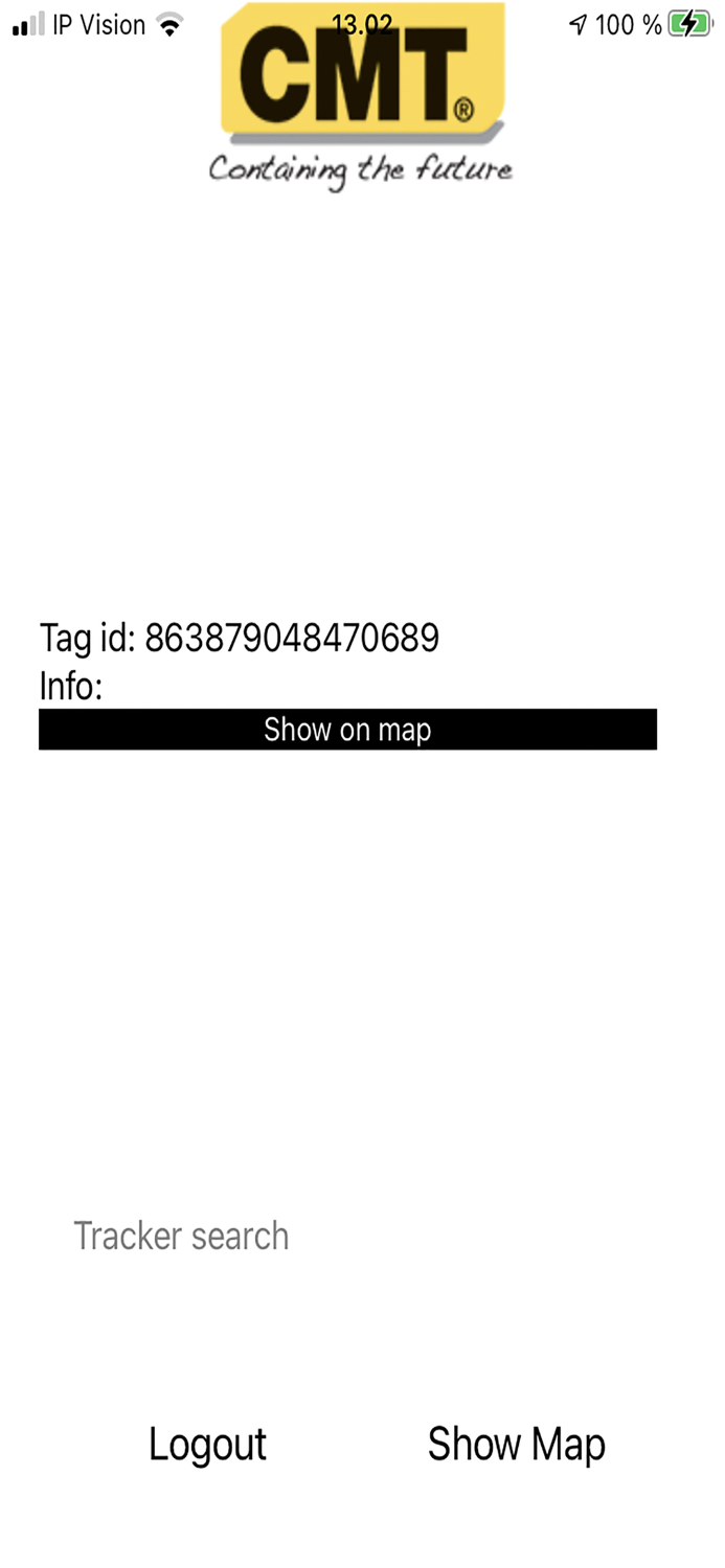 CMT container tracking