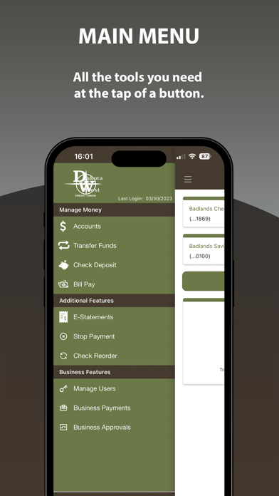Dakota West Credit Union Biz Screenshot