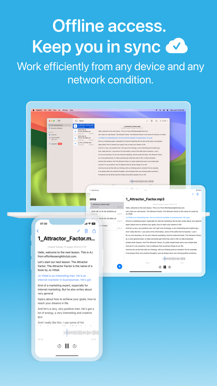 TranscribeX all audio to text