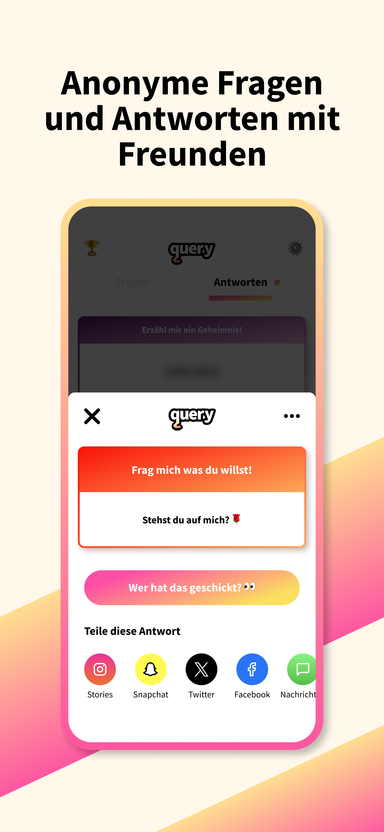 query • Anonyme Q&A App