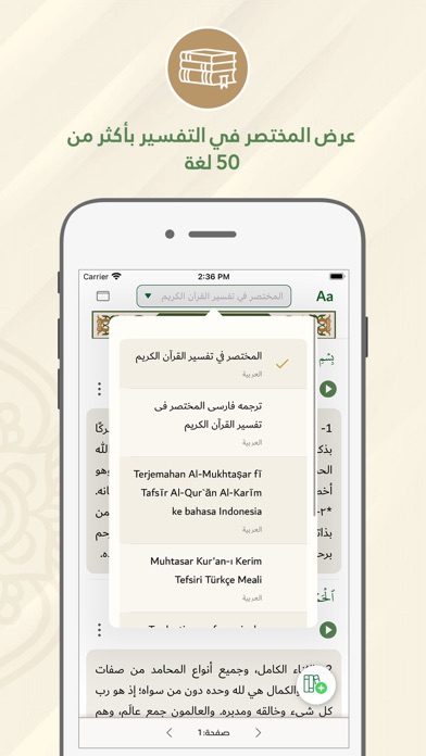 المختصر في تفسير القرآن الكريم Screenshot