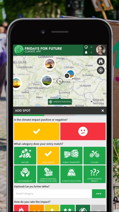 FRIDAYS FOR FUTURE Climate App Screenshot