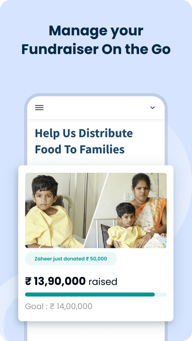 Ketto for Fundraiser Screenshot