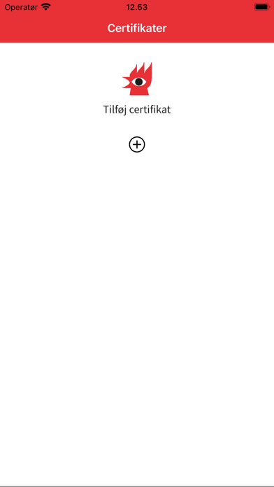 DBI Certifikater Screenshot