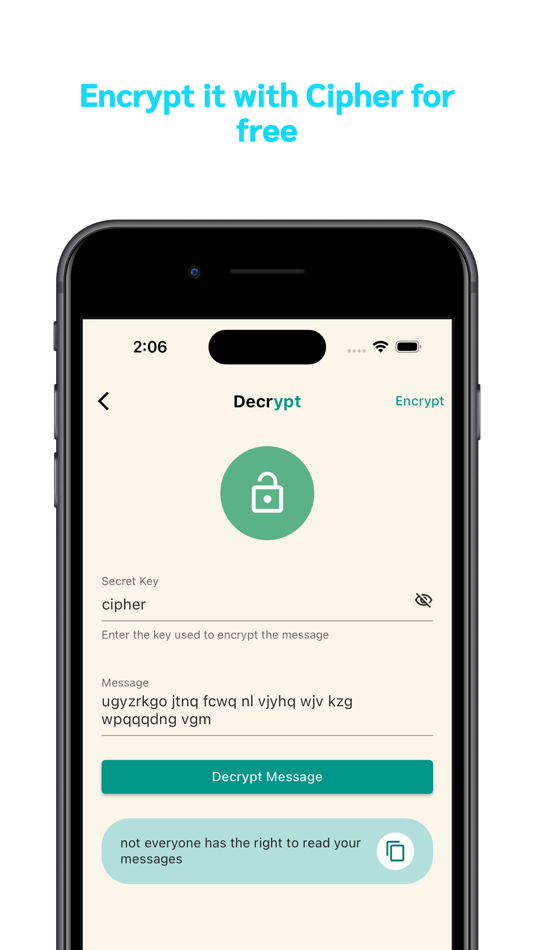 #6. CipherApp (iOS) 由: Benjamin Addai-Boateng