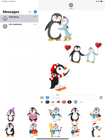 Penguin Sticker for iMessageのおすすめ画像2