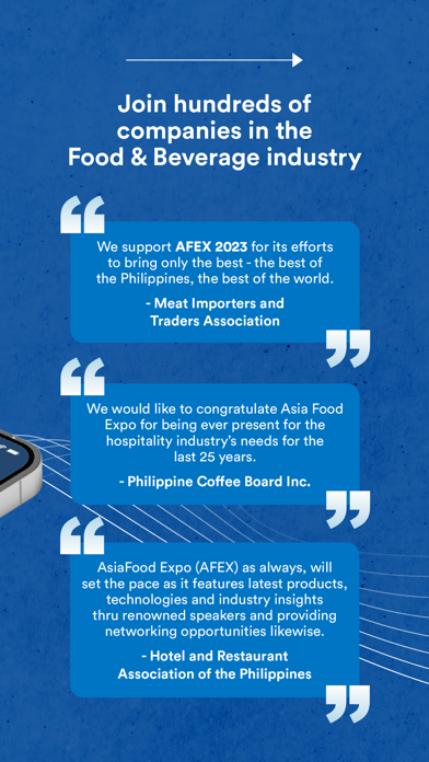 AFEX Exhibitor Screenshot