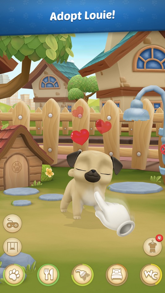 My Virtual Pet Dog: Pug Louie - 1.9 - (iOS)