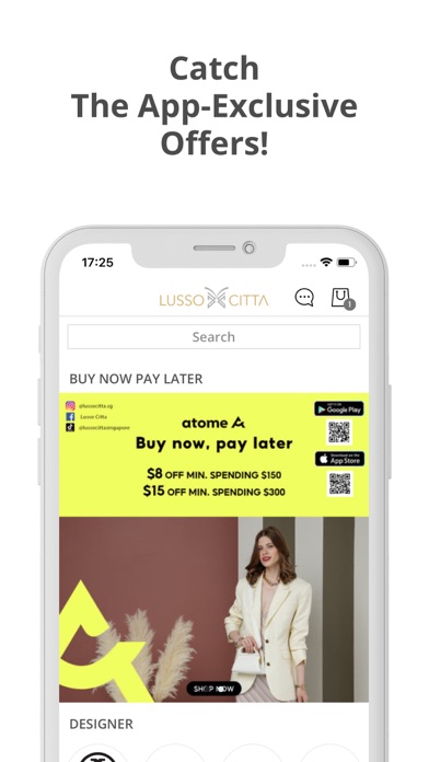 LussoCitta Boutique Screenshot