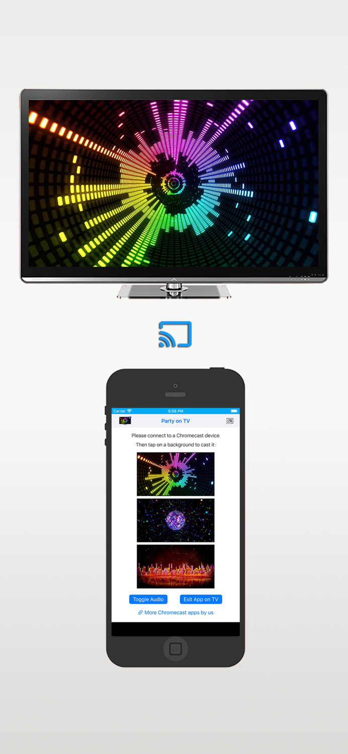 Party Video Backdrops on TV