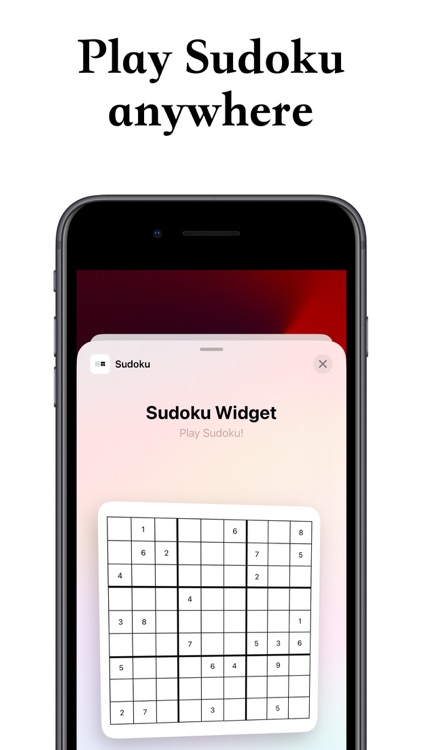 Sudoku Widget