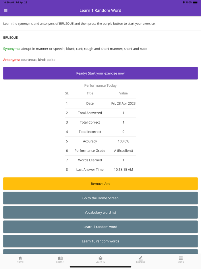 Class 11 and 12 Vocabulary
