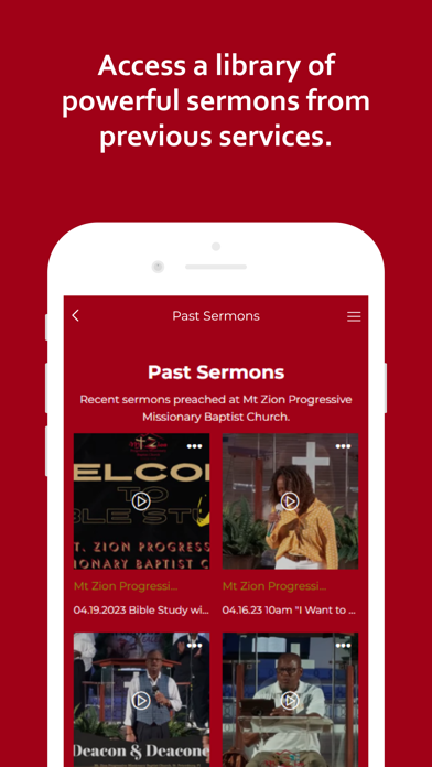 Screenshot 2 of Mount Zion Progressive App