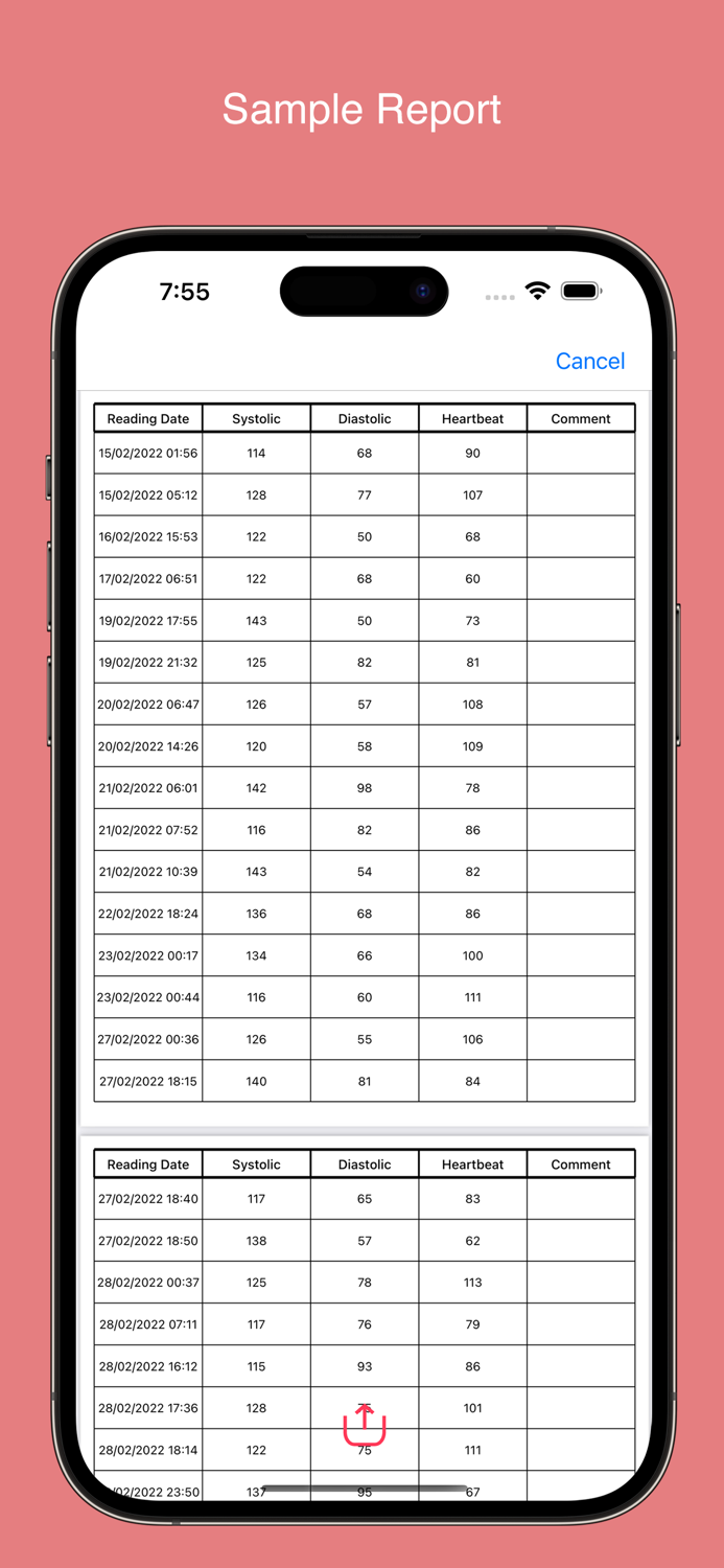 MyHeart Blood Pressure Diary