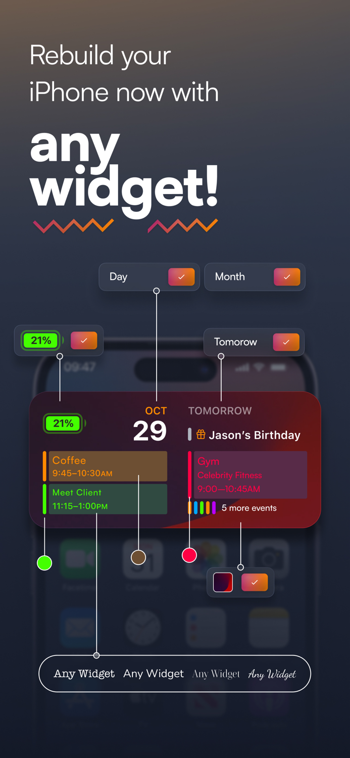 Any Widget No Literally...