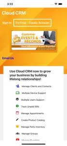 Cloud CRM - Client Records App screenshot #1 for iPhone