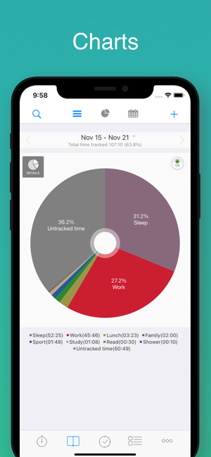 aTimeLogger Time Tracker Screenshot