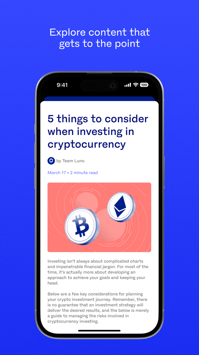 Luno Bitcoin and Cryptocurrency