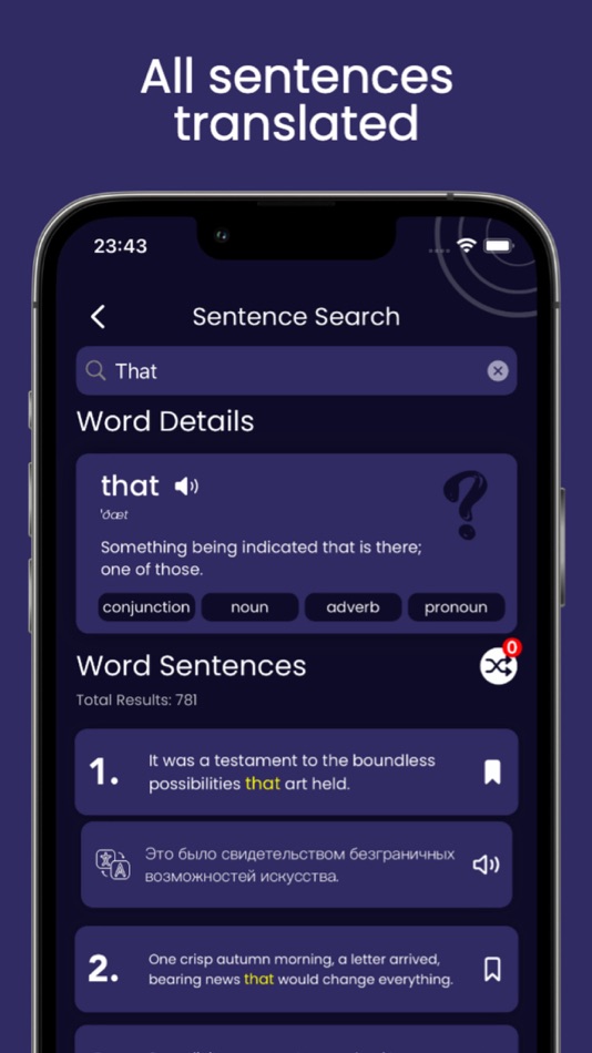 #2. Sentence Search English (iOS) 来自: Yakup Acis