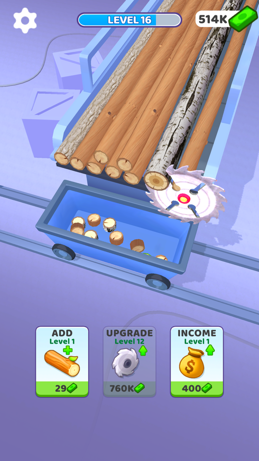 #5. Idle Cutter: Wood Slice (iOS) 由: Freeplay LLC