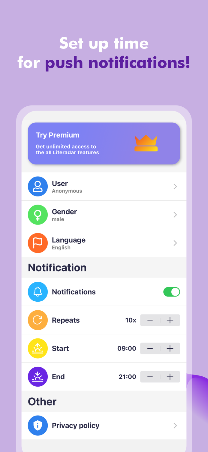 Liferadar - Daily Affirmations