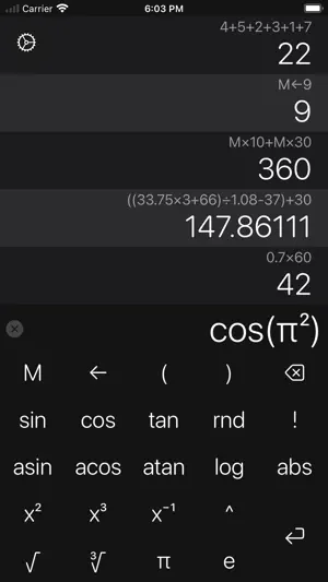 Calculator × screenshot 3