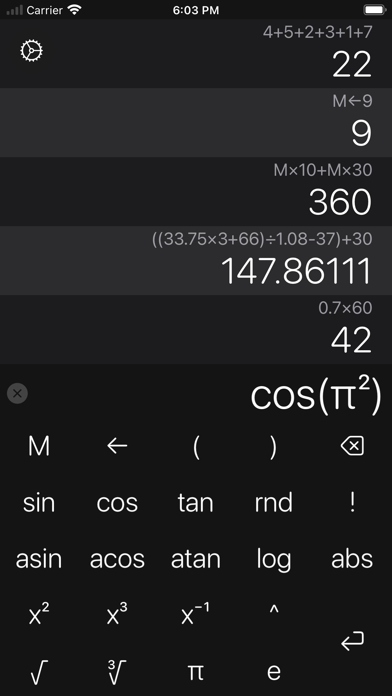 Calculator × Screenshot