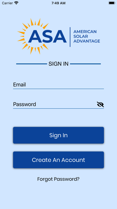 American Solar Advantage Screenshot