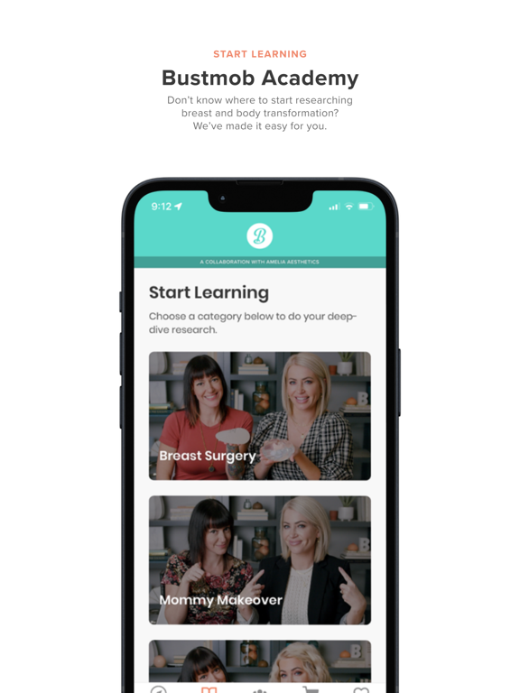 Bustmob Academy iPad screenshot 2 - Education app