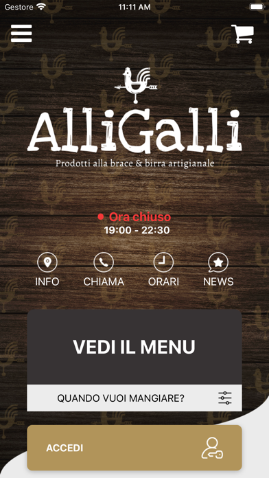 AlliGalli Ristorante Screenshot