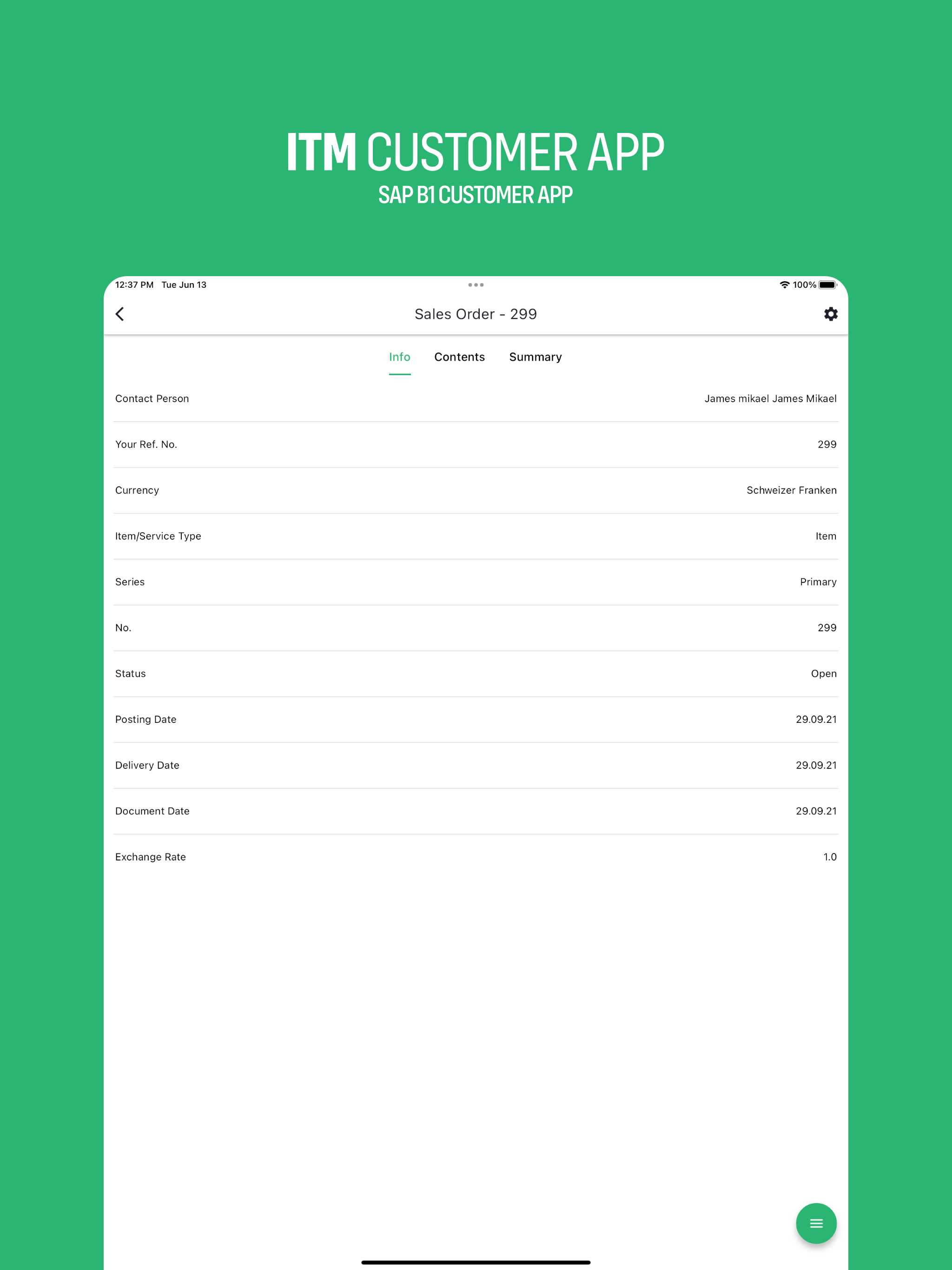 ITM - Customer App