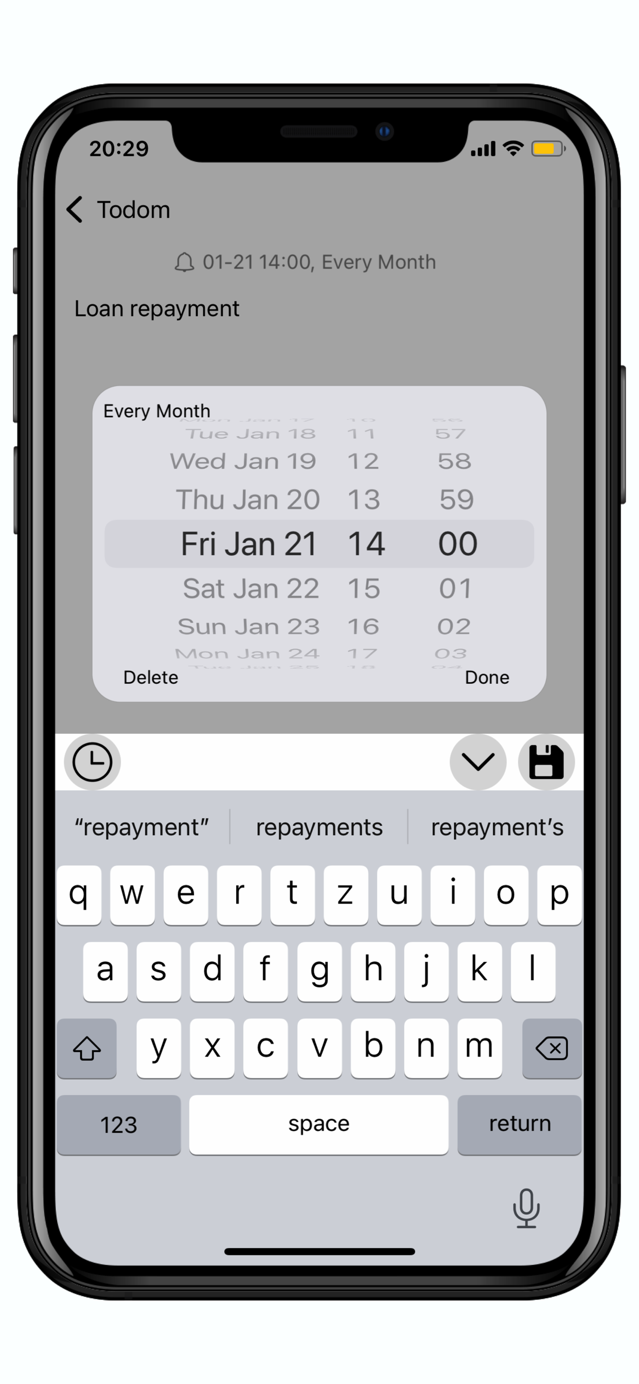 Todom: To Do List Widget App