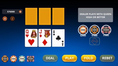 3 Cards Poker Screenshot