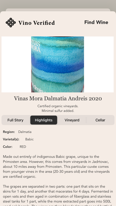Vino Verified Screenshot