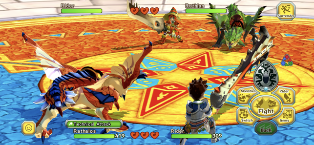 Screenshot af Monster Hunter Stories