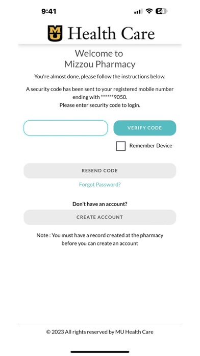 MIZZOU PHARMACY Screenshot
