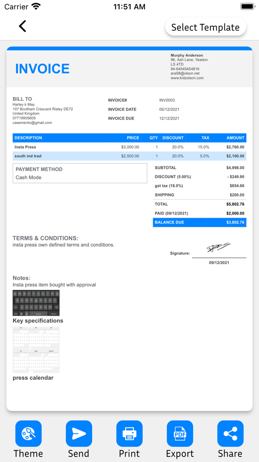 #5. Easy Invoice & Estimate Maker (iOS) 由: Monali Paghadal