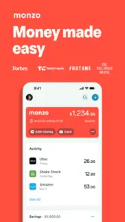 monzo - mobile banking iphone screenshot 1