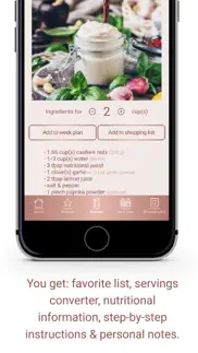 bianca zapatka vegan food app iphone screenshot 3