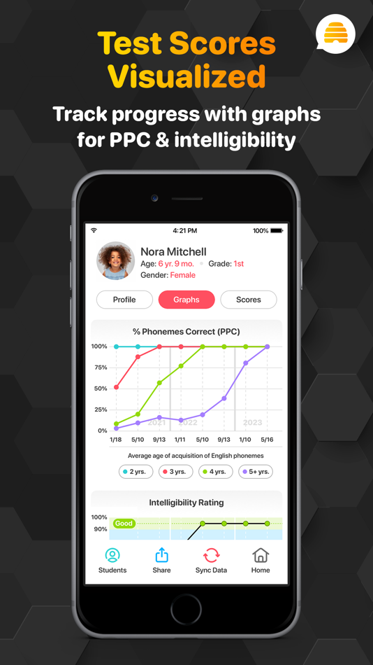 #6. Articulation Test Center Hive (iOS) 由: Little Bee Speech