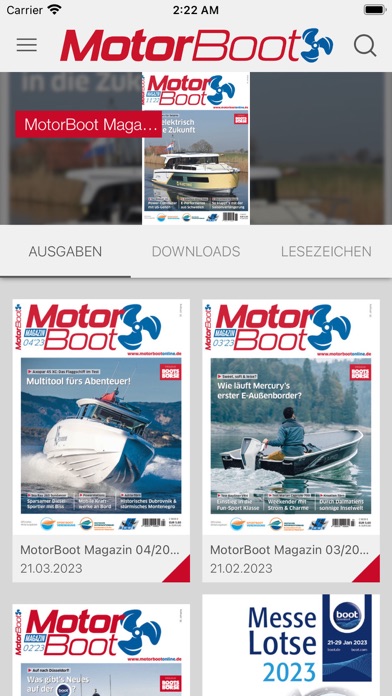 MotorBoot Magazin Screenshot