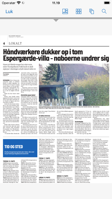 Helsingør Dagblad Screenshot