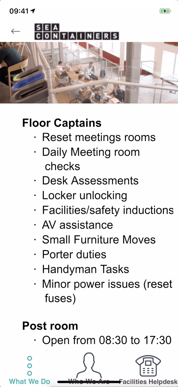 Sea Containers Facilities